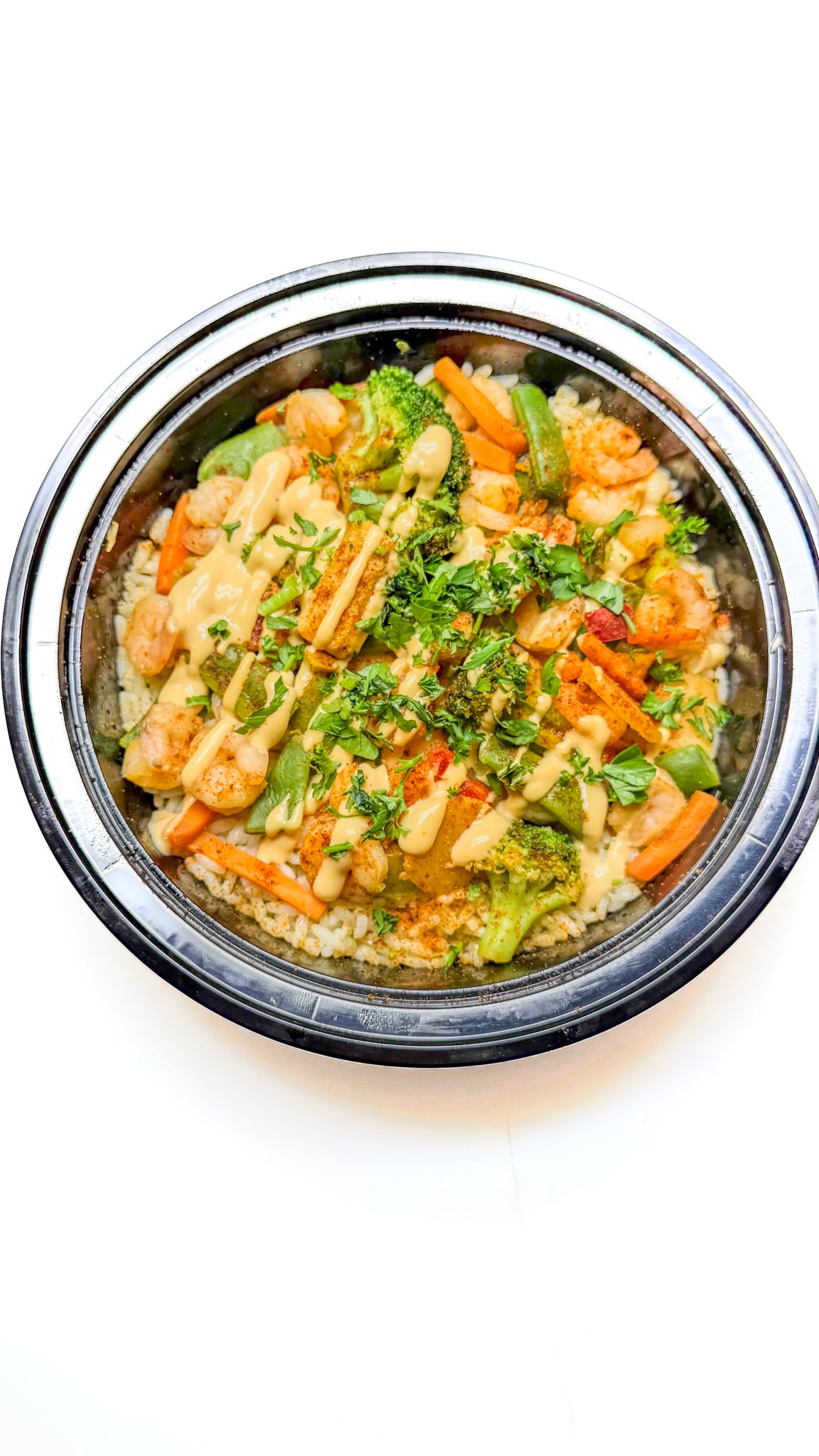 Shrimp Power Stir Fry w/ Rice