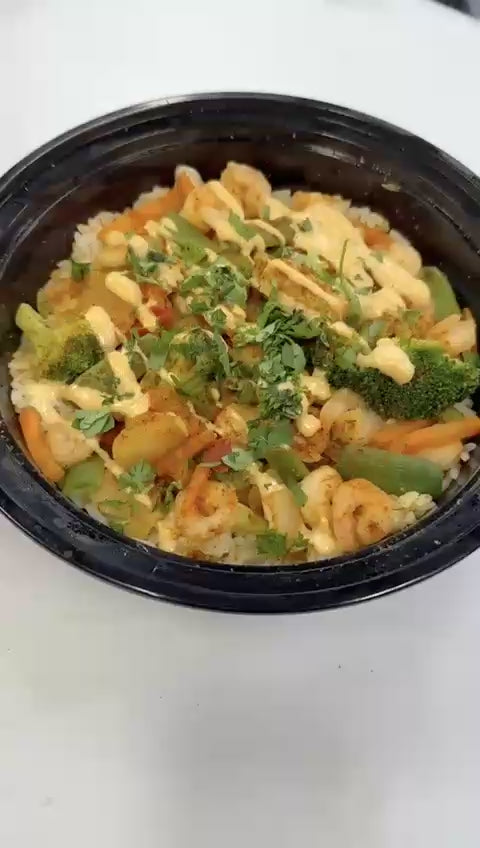 Shrimp Power Stir Fry w/ Rice